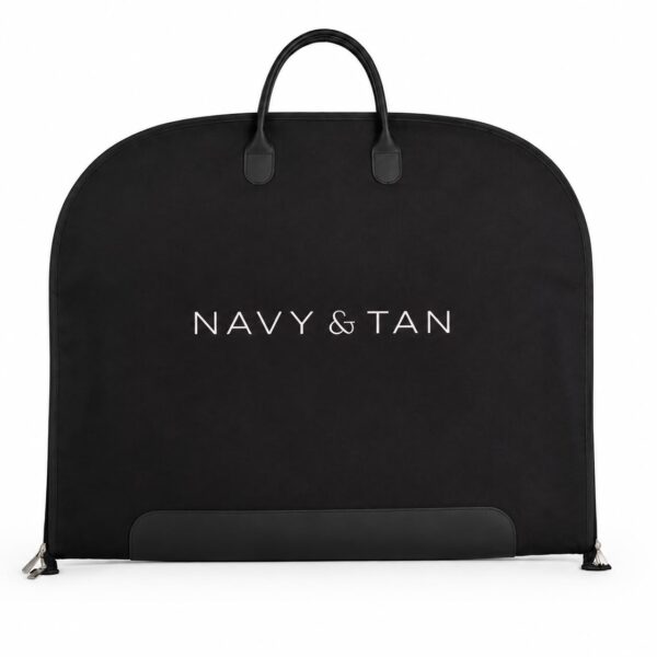 Luxe kledinghoes voor rijjassen en slipjassen - Navy & Tan